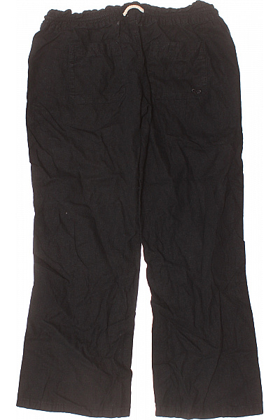 Dámské Kalhoty Lněné Černé Roxy Second hand Vel. L | Roxy | obrázek 3