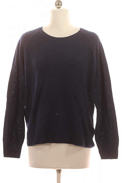 Dámský Svetr Kašmírový Modrý Zwillingsherz Second Hand Vel. S