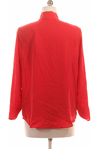 ZARA Červená dámská halenka s mašlí elegantní volná dlouhý rukáv Vel. S | ZARA | obrázek 2