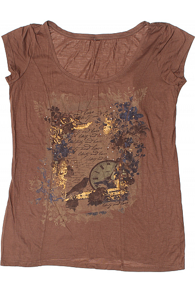 Dámské Tričko s Potiskem Hnědé | Unimoda | obrázek 2