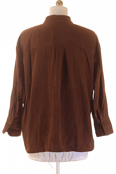 Smith & Soul Dámská hnědá lyocellová košile dlouhý rukáv volná ležérní Vel. s | Smith & Soul | obrázek 3