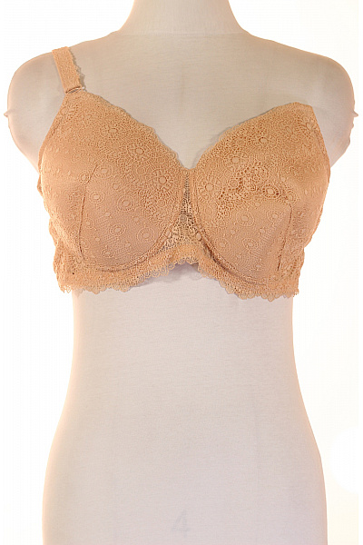 Dámská Krajková Podprsenka Béžová S Měkkými Košíčky Vel. 90C