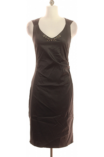 InWear Černé saténové šaty na ramínka s kamínky elegantní Velikost 42 | InWear | obrázek 2