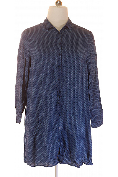 Šaty Modré Second Hand Vel. 48