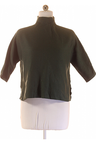 Dámský Svetr Meriný Zelený Second hand Vel. 40 | LAWRENCE GREY | obrázek 2