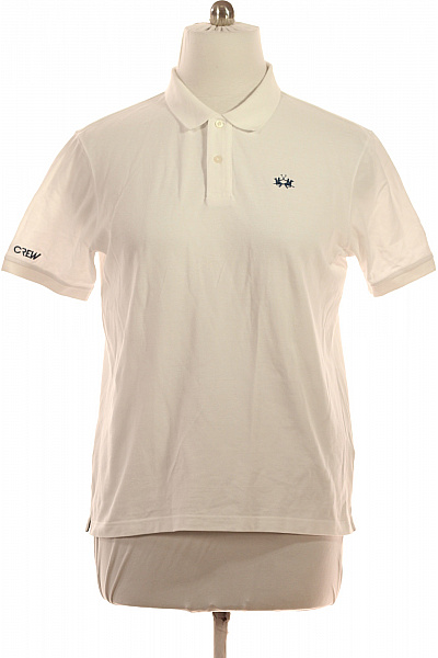 La Martina Bílé Polo Tričko Krátký Rukáv s Nápisem a Výšivkou Velikost xl | La Martina | obrázek 2