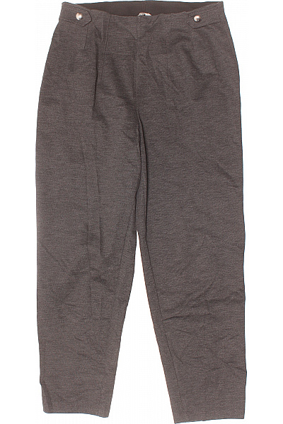 Dámské Kalhoty Rovné Šedé Second hand Vel. M | HM  | obrázek 2