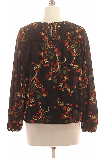 ONLY Dámská černá halenka s dlouhým rukávem a květinovým potiskem Velikost 34 | ONLY | obrázek 2