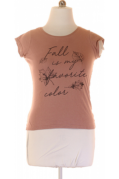 Dámské Tričko s Potiskem Růžové Second hand Vel. XL | BELOVED | obrázek 2