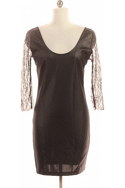 MANGO Pouzdrové šaty  Šaty Černé Vel. S