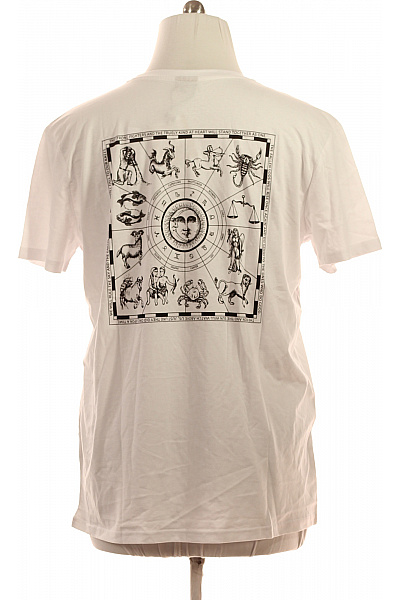 STITCH&SOUL Pánské bílé tričko basic s krátkým rukávem a kulatým výstřihem Velikost xxl | STITCH&SOUL | obrázek 3