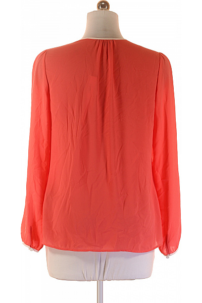 TOMMY HILFIGER Dámská oranžová halenka s dlouhým rukávem propínací elegantní volná Velikost 6 | TOMMY HILFIGER | obrázek 3