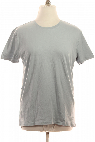 STITCH&SOUL Pánské tričko basic světle modré s krátkým rukávem a kulatým výstřihem Vel. xxl | STITCH&SOUL | obrázek 2