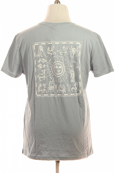 STITCH&SOUL Pánské tričko basic světle modré s krátkým rukávem a kulatým výstřihem Vel. xxl | STITCH&SOUL | obrázek 3