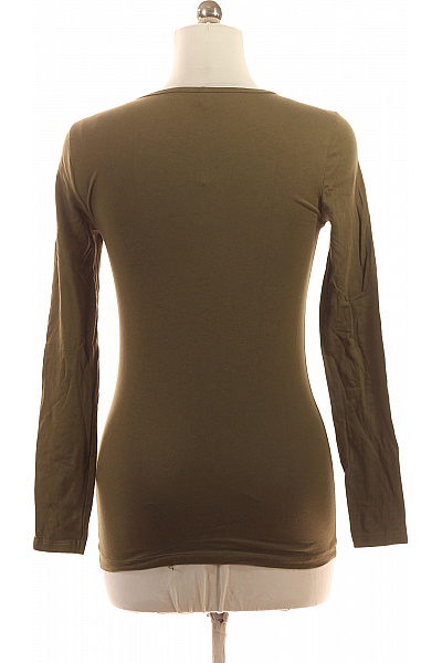 ONLY Jednoduché Dámské Tričko Khaki Vel. M | ONLY | obrázek 3