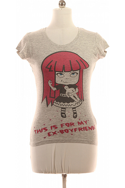 Dámské Tričko Šedé Second hand Vel. M | Ann CHRISTINE | obrázek 2