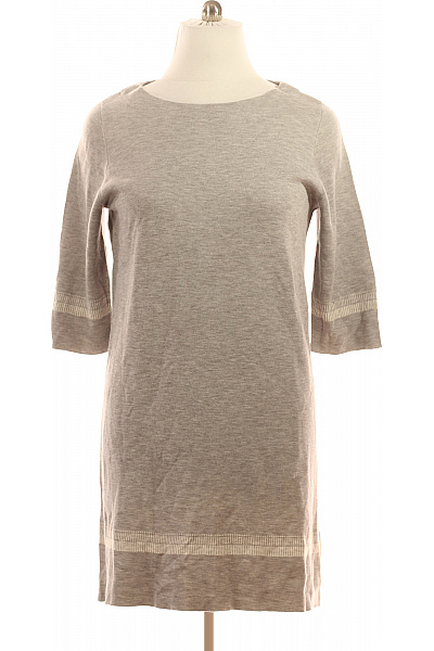 s.OLIVER Dámské pletené šaty tunikové tříčtvrteční rukávy šedé jednoduché Vel. 44 | s.OLIVER | obrázek 2