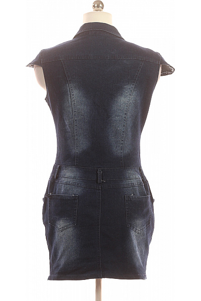 Džínové  Šaty Modré Vel. M | Unimoda | obrázek 3