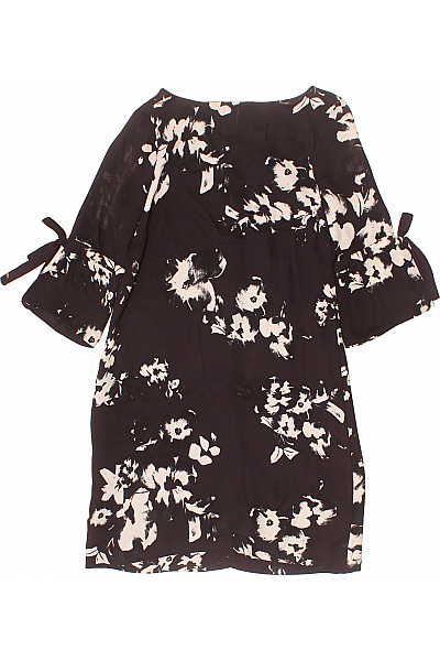  Šaty s Květinovým Potiskem Černé Vel. 34 | HM  | obrázek 2
