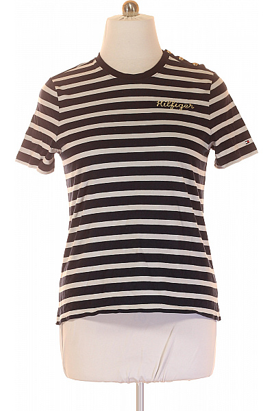 TOMMY HILFIGER Dámské Tričko S Potiskem Barevné Vel. XXL