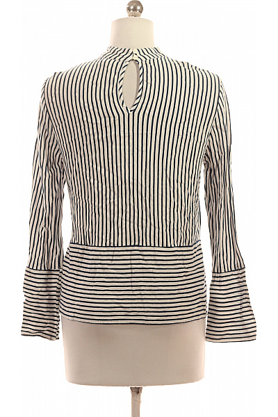 VILA Dámská halenka pruhovaná s dlouhým rukávem a stojáčkem Vel. S | VILA | obrázek 2