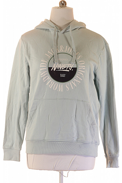 JACK & JONES Pánská Mikina Bez Zapínání Modrá Vel. XL