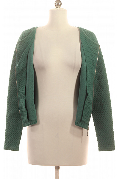 VILA Zelené Prošívané Sako Na Zip Vypasované Ležérní Do Pasu Vel. XS | VILA | obrázek 3