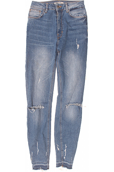 Roztrhané Dámské Džíny Modré ZARA Vel.  34