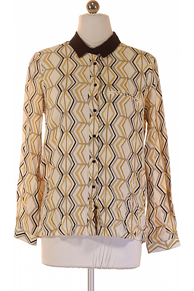 ZARA Dámská košile s dlouhým rukávem vzorovaná béžová Vel. S | ZARA | obrázek 2