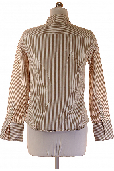 Marc O´Polo Dámská béžová pruhovaná košile s dlouhým rukávem vypasovaná elegantní Vel. 38 | Marc O´Polo | obrázek 3