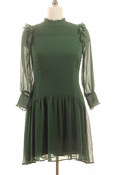  Šaty Z Chiffonu Zelené Reserved Vel. 38 | reserved | obrázek 2