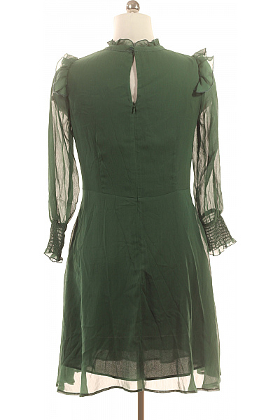  Šaty Z Chiffonu Zelené Reserved Vel. 38 | reserved | obrázek 3