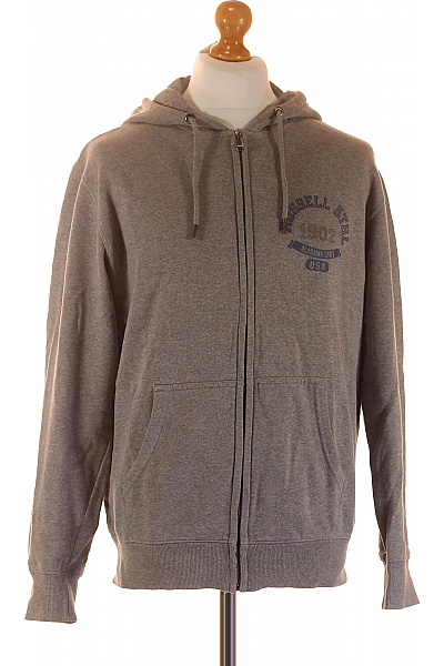 Pánská Mikina Šedá Russell Athletic Second hand Vel. M | Russell Athletic | obrázek 2