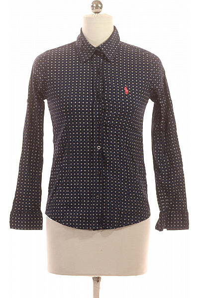 Ralph Lauren Dámská vzorovaná košile slim fit tmavě modrá s výšivkou Vel. S | Ralph Lauren | obrázek 2