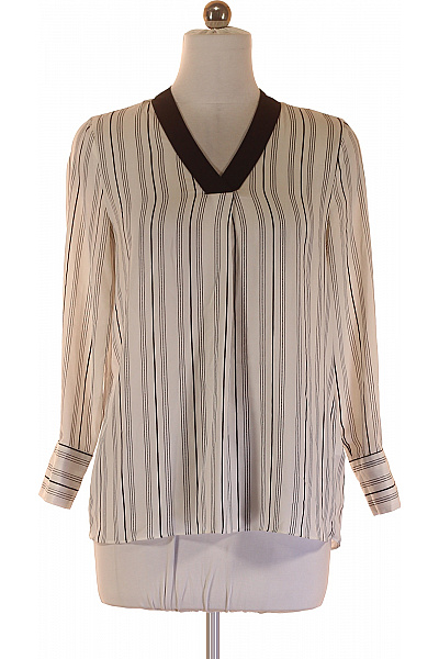 Primark Dámská pruhovaná halenka s dlouhým rukávem a výstřihem do V Velikost 38 | Primark | obrázek 2