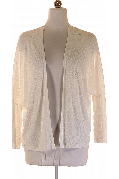Orsay Dámský bílý lehký pletený kardigan s perličkami elegantní Vel. M | Orsay | obrázek 2