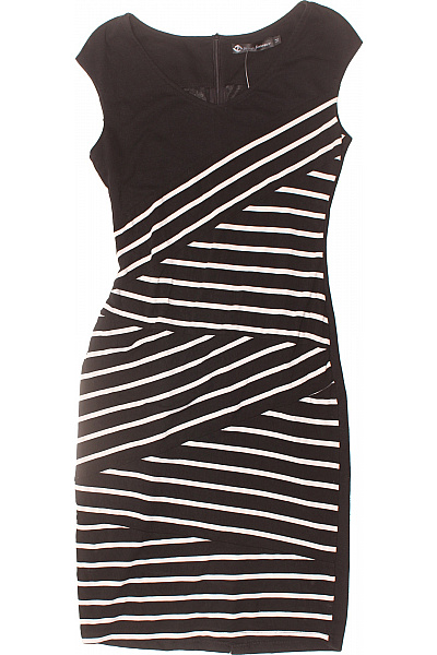 Pouzdrové šaty  Šaty Černobílé Second hand Vel. M | Unimoda | obrázek 2