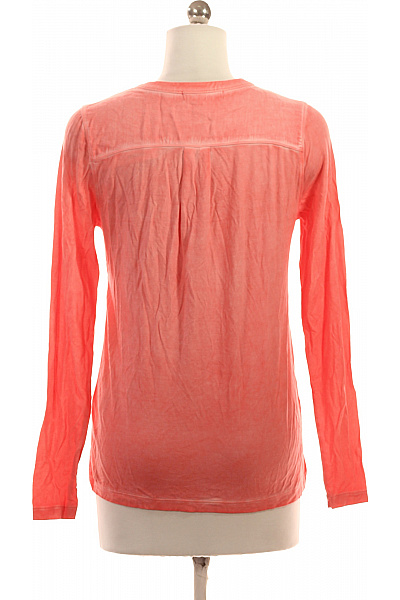 GUSTAV Dámské tričko dlouhý rukáv korálové s kapsou henley basic Vel. S | GUSTAV | obrázek 2