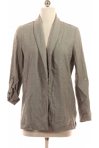Reserved Dámský Blejzr Vzorovaný Houndstooth Ležérní S 3/4 Rukávem Velikost 36