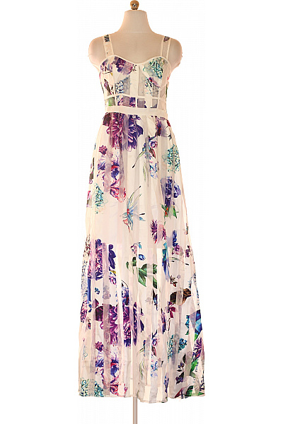 shein Dámské letní šaty maxi květované na ramínka elegantní Vel. L | shein | obrázek 2