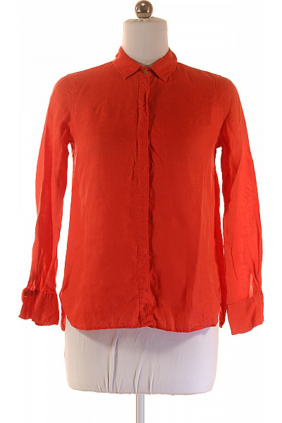 Dámská Košile Červená Massimo Dutti Second Hand Vel. 38