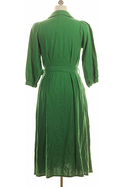 Šaty Lněné Zelené Reserved Vel.  34 | reserved | obrázek 2