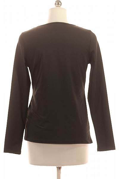 Dámské černé tričko s dlouhým rukávem a průstřihy Vel. S | Unimoda | obrázek 2