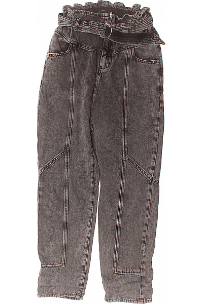 Boyfriend Dámské Džíny Černé River Island Second Hand Vel.  36