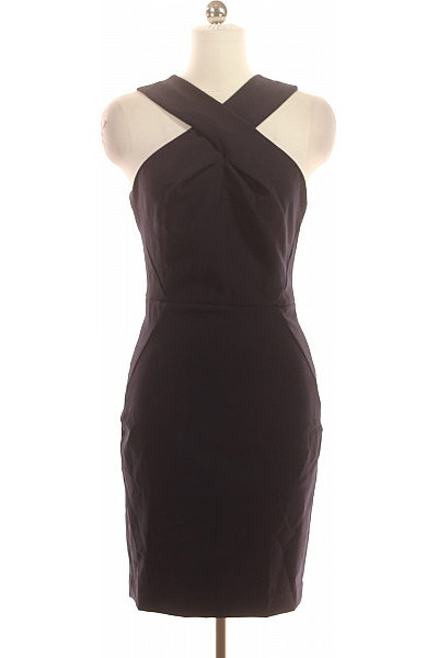 MANGO Pouzdrové šaty  Šaty Modré Vel. S