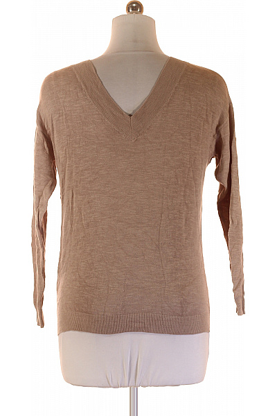Eight2Nine Dámský béžový tenký pletený pulovr s výstřihem do V basic Vel. xs | Eight2Nine | obrázek 3