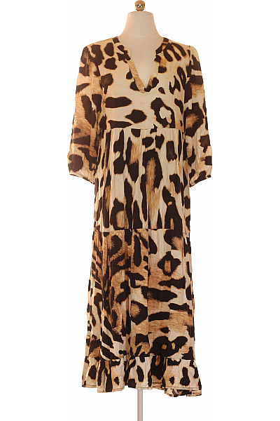 reserved Dámské letní šaty zvířecí vzor volné midi Velikost M | reserved | obrázek 2