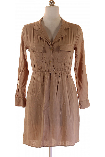Košilové  Šaty Béžové GATE Vel. 38 | GATE | obrázek 2