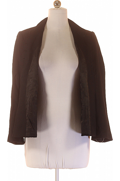 Marks & Spencer Vlněný černý elegantní vypasovaný blejzr se stojáčkem bez klop Vel. 16 | Marks & Spencer | obrázek 4