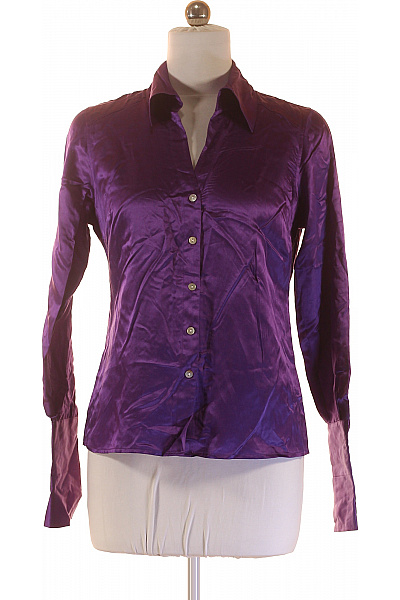 Společenská Dámská Košile Hedvábná Fialová Vel. 38 | Heine | obrázek 2